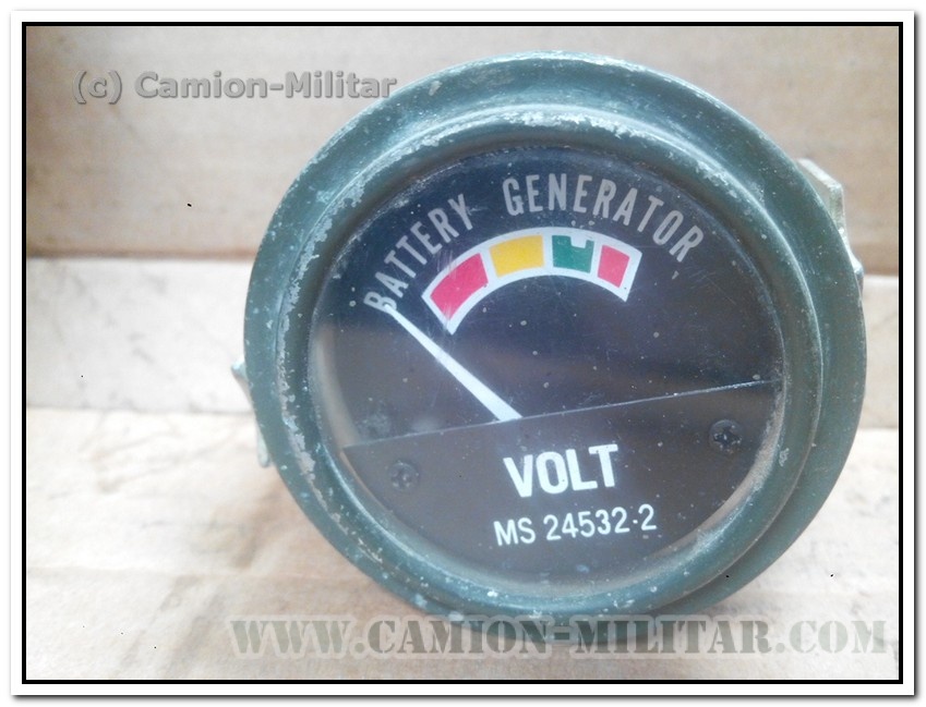 Reloj voltaje bateria Battery generator volt - Willys USA 24v.