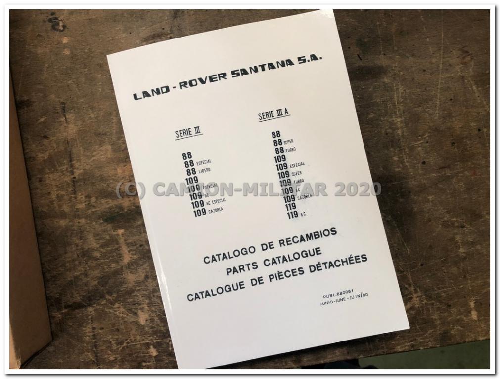 Manual Recambios y Piezas Land Rover Santana III y IIIA 650 páginas B10.8-7 ++