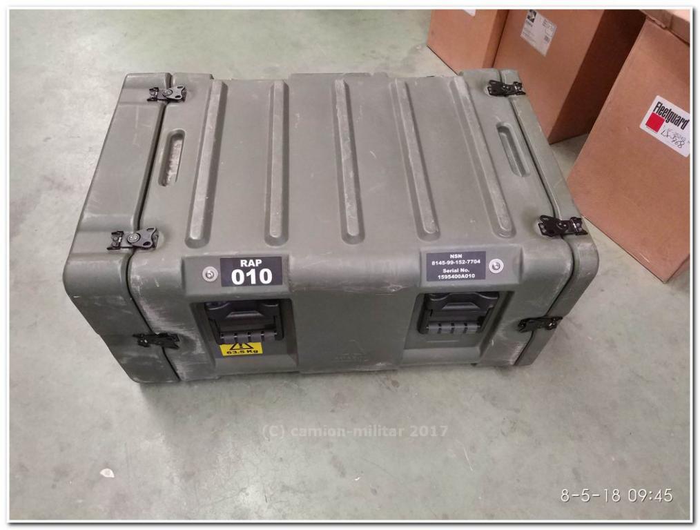 Cajon transporte militar Rack 19" caja 6U PVC electronica 60x40x93