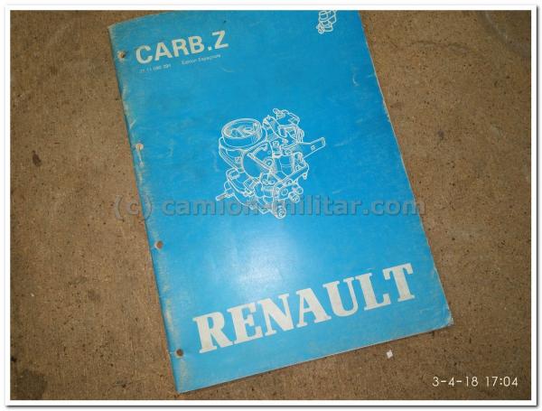 7711090394 Carburadores Zenith - Manual de reparación Renault Original